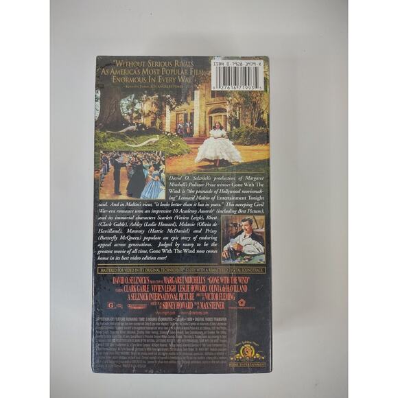 Vintage Gone With the Wind 2-Tape VHS Box Set FACTORY Sealed 1999 MGM - Picture 2 of 7